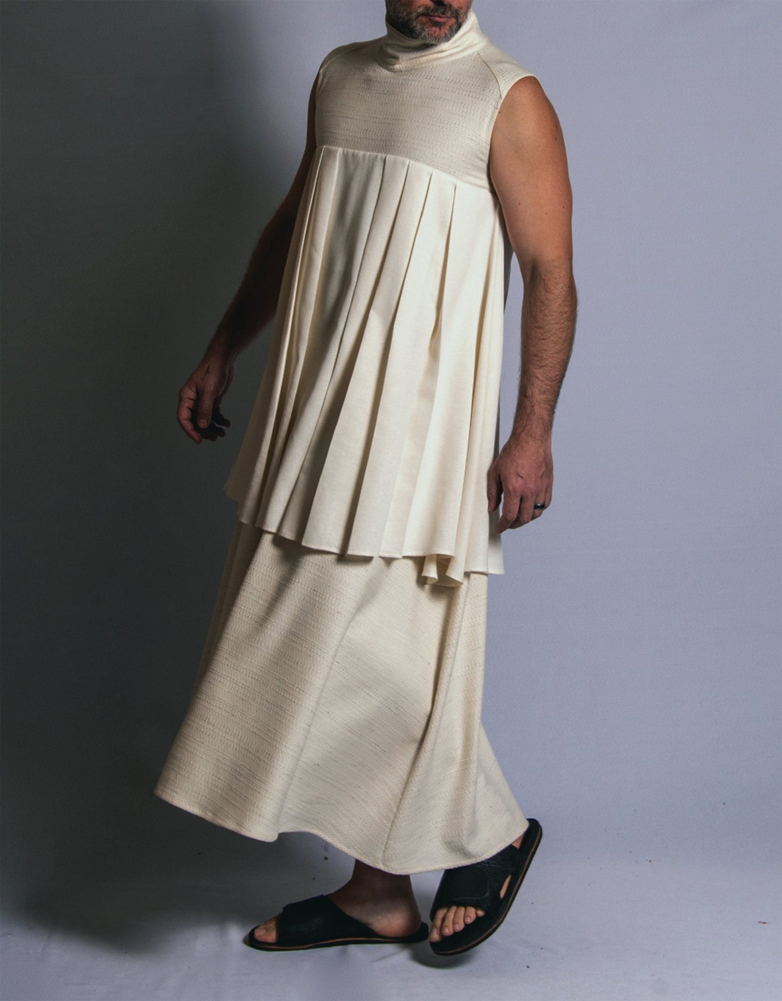 VESTIDO SARAU OFF-WHITE