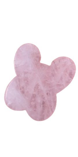 Gua Sha de Quartzo Rosa: Massageador Facial